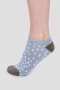 Serena Bamboo Organic Cotton Socks in Foam Blue