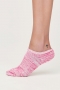 Space Dye Paper Organic Cotton Ankle Socks in Magenta Pink