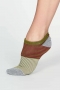 Agnes Bamboo Organic Cotton Ankle Socks in Lichen