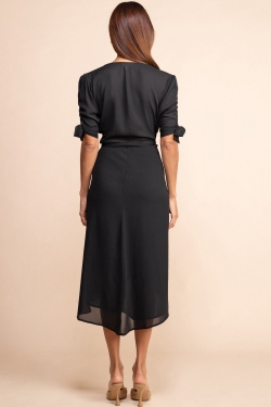 Olivera Midi Dress in Black
