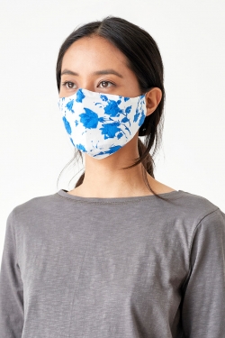 Organic Cotton Face Mask Angellica Blue