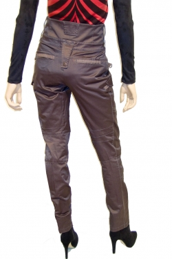 Multi seams pants brown