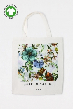 Muse in Nature GOTS Organic Cotton Tote Bag