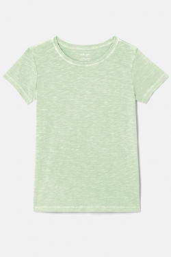 GOTS Organic Cotton Vegetable Dyed T-Shirt in Lime Green