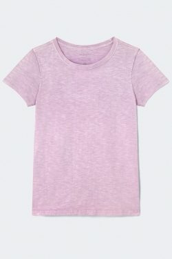 GOTS Organic Cotton Vegetable Dyed T-Shirt in Lilac Purple