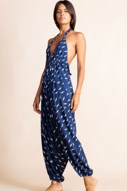 Genie Jumpsuit in Lightning Bolts