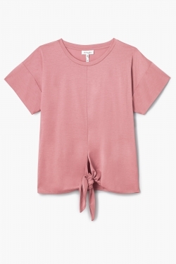 Stephanie Mercerised Tencel™ T-Shirt in Blush Pink