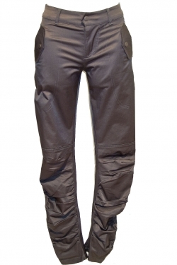 Pleated pants brown