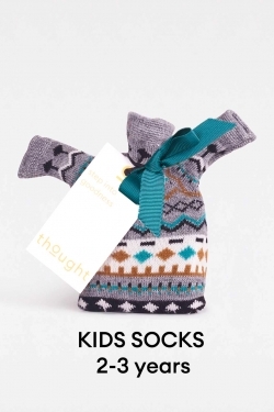 KIDS Dannie Bamboo Fairisle Socks in a Bag